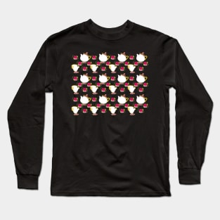 Beauty and the Beast Pattern Long Sleeve T-Shirt